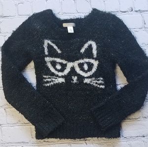 Piper Sweater Cat Face Size Med 10/12